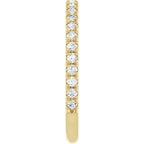 French-Set Halo-Style Engagement Ring or Band