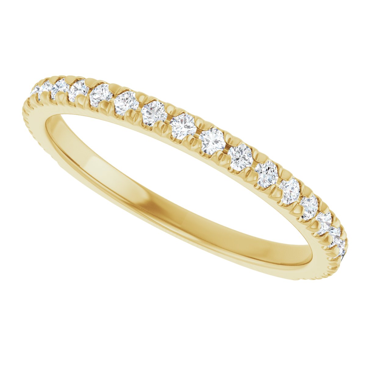 French-Set Halo-Style Engagement Ring or Band