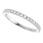 French-Set Halo-Style Engagement Ring or Band