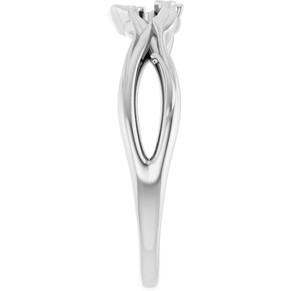 Intertwined Leaf Ring
