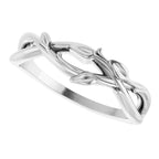 Intertwined Leaf Ring