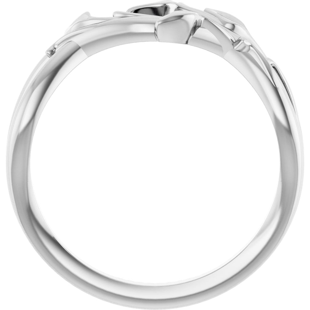 Intertwined Leaf Ring