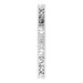 Milgrain Edge Sculptural Flat Band with Bead Blast Finish
