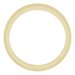 Milgrain Edge Sculptural Flat Band with Bead Blast Finish