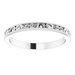 Milgrain Edge Sculptural Flat Band with Bead Blast Finish