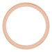 Milgrain Edge Sculptural Flat Band with Bead Blast Finish