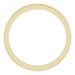 Milgrain Edge Sculptural Flat Band with Bead Blast Finish