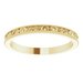 Milgrain Edge Sculptural Flat Band with Bead Blast Finish