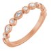 Bezel-Set Multi-Shape Anniversary Band