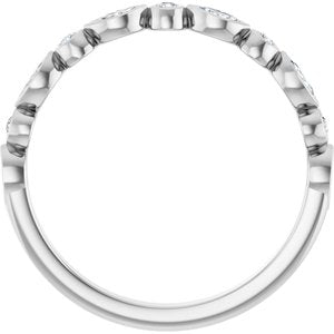 Bezel-Set Multi-Shape Anniversary Band
