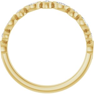 Bezel-Set Multi-Shape Anniversary Band