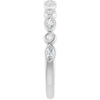 Bezel-Set Multi-Shape Anniversary Band