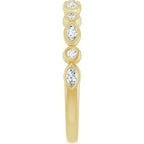 Bezel-Set Multi-Shape Anniversary Band