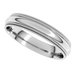 Double Milgrain Comfort-Fit Half Round Band
