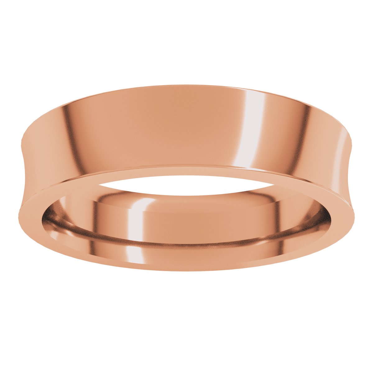 Comfort-Fit Concave Band