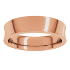 Comfort-Fit Concave Band