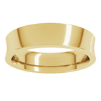 Comfort-Fit Concave Band