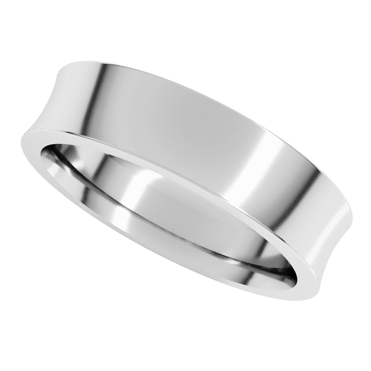 Comfort-Fit Concave Band