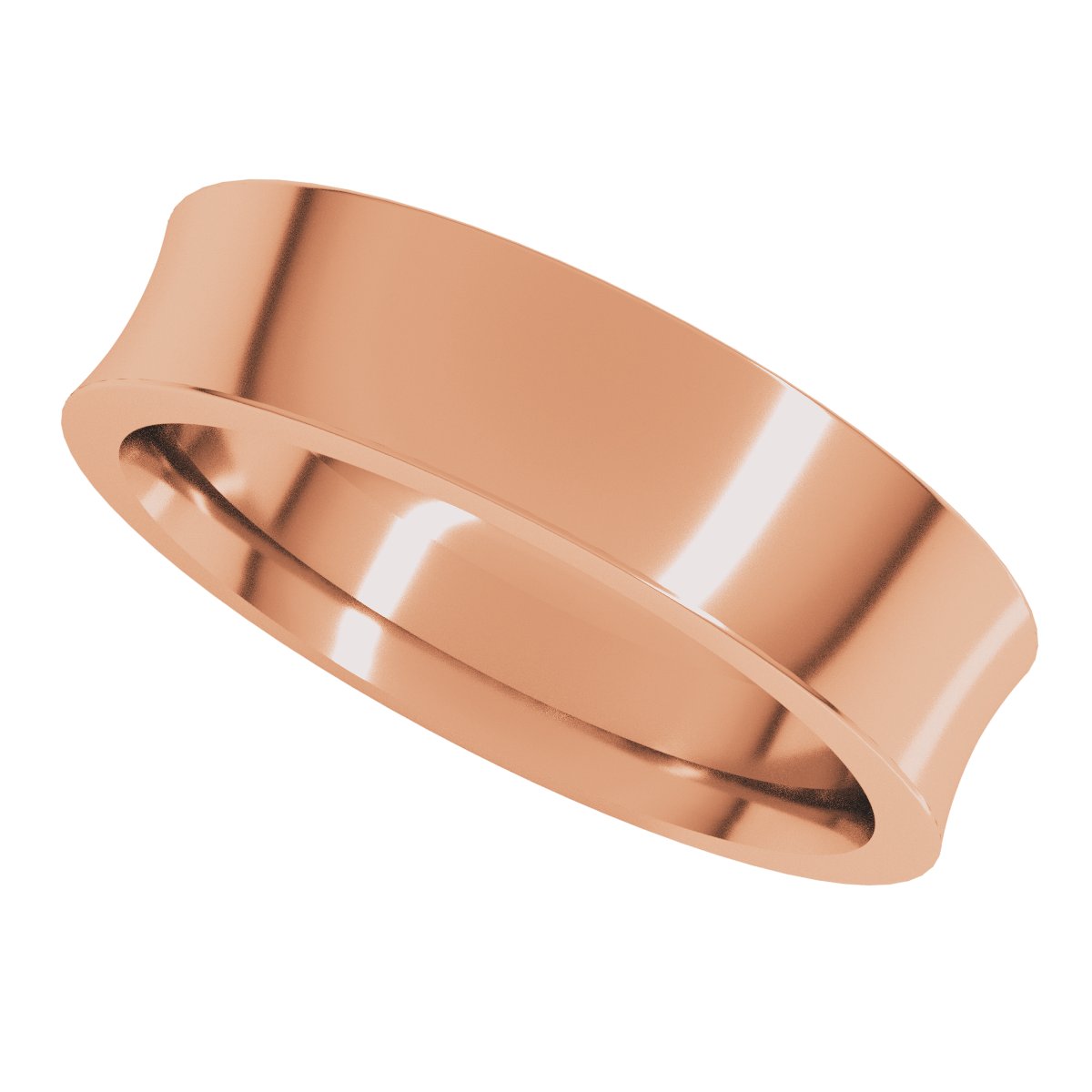 Comfort-Fit Concave Band