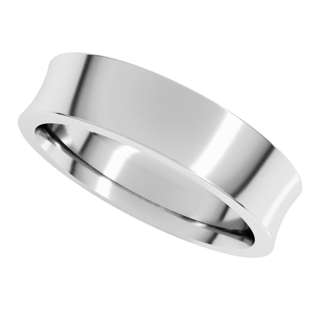 Comfort-Fit Concave Band