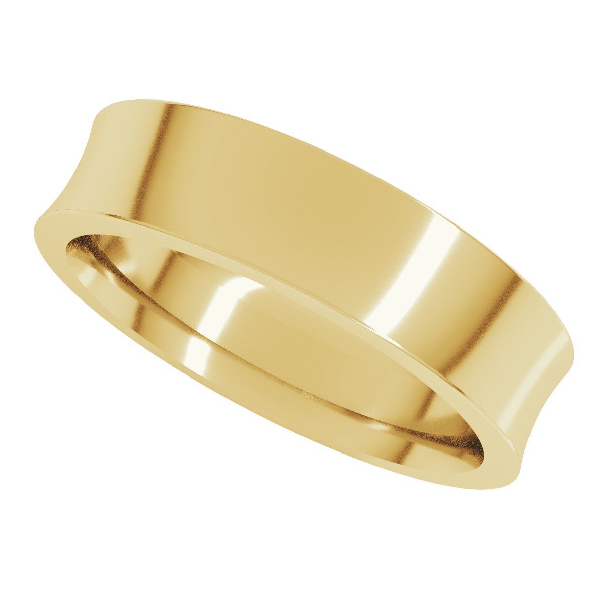 Comfort-Fit Concave Band