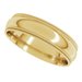 Double Milgrain Comfort-Fit Half Round Band