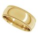Double Milgrain Comfort-Fit Half Round Band