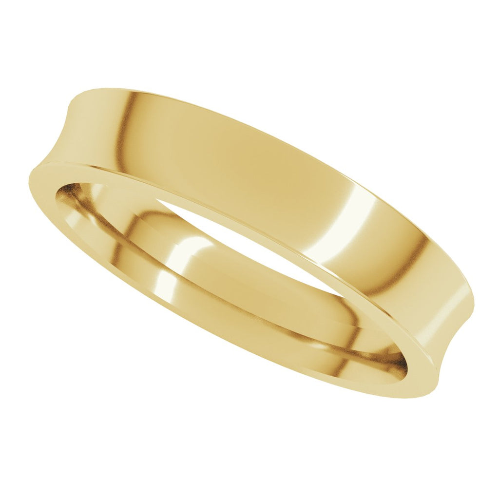 Comfort-Fit Concave Band