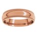 Double Milgrain Comfort-Fit Half Round Band