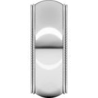 Double Milgrain Comfort-Fit Half Round Band