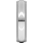 Double Milgrain Comfort-Fit Half Round Band