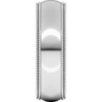 Double Milgrain Comfort-Fit Half Round Band
