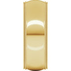 Double Milgrain Comfort-Fit Half Round Band
