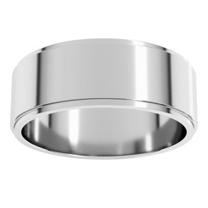 Stepped-Edge Flat Band