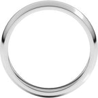 Stepped-Edge Half Round Band