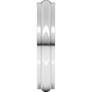 Stepped-Edge Half Round Band