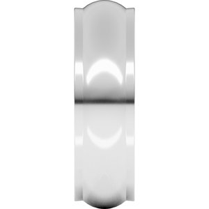 Stepped-Edge Half Round Band