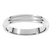 Stepped-Edge Half Round Band
