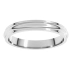 Stepped-Edge Half Round Band