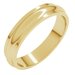Stepped-Edge Half Round Band