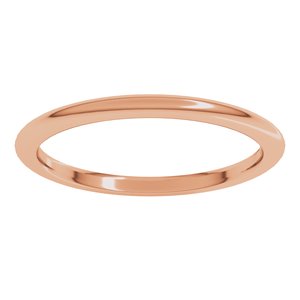 Comfort-Fit Half Round Band