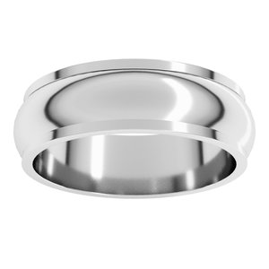 Stepped-Edge Half Round Band