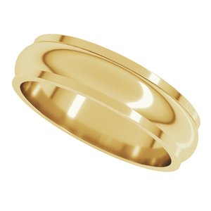 Stepped-Edge Half Round Band