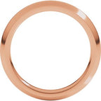 Comfort-Fit Half Round Band