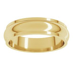 Stepped-Edge Half Round Band