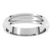 Stepped-Edge Half Round Band