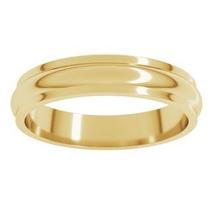 Stepped-Edge Half Round Band