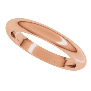 Comfort-Fit Half Round Band
