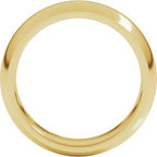 Comfort-Fit Half Round Band