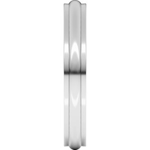 Stepped-Edge Half Round Band